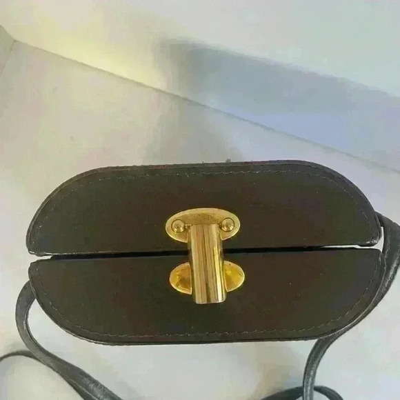 Vintage Genuine Peacock Feather Purse by Comeco Handbag Clutch w/ Strap Brown - Picture 2 of 14